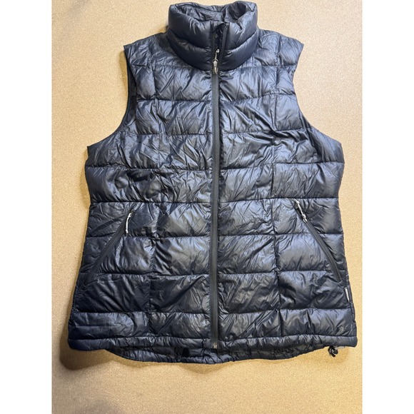 REI 650 Fill Down Insulated Vest Men's XL Black Lightweight Puffer Full Zip
